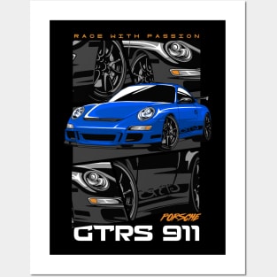 Porsche 911 GT3 RS Racing Car Posters and Art